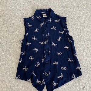 LC Disney Minnie Mouse Bow Blouse Small